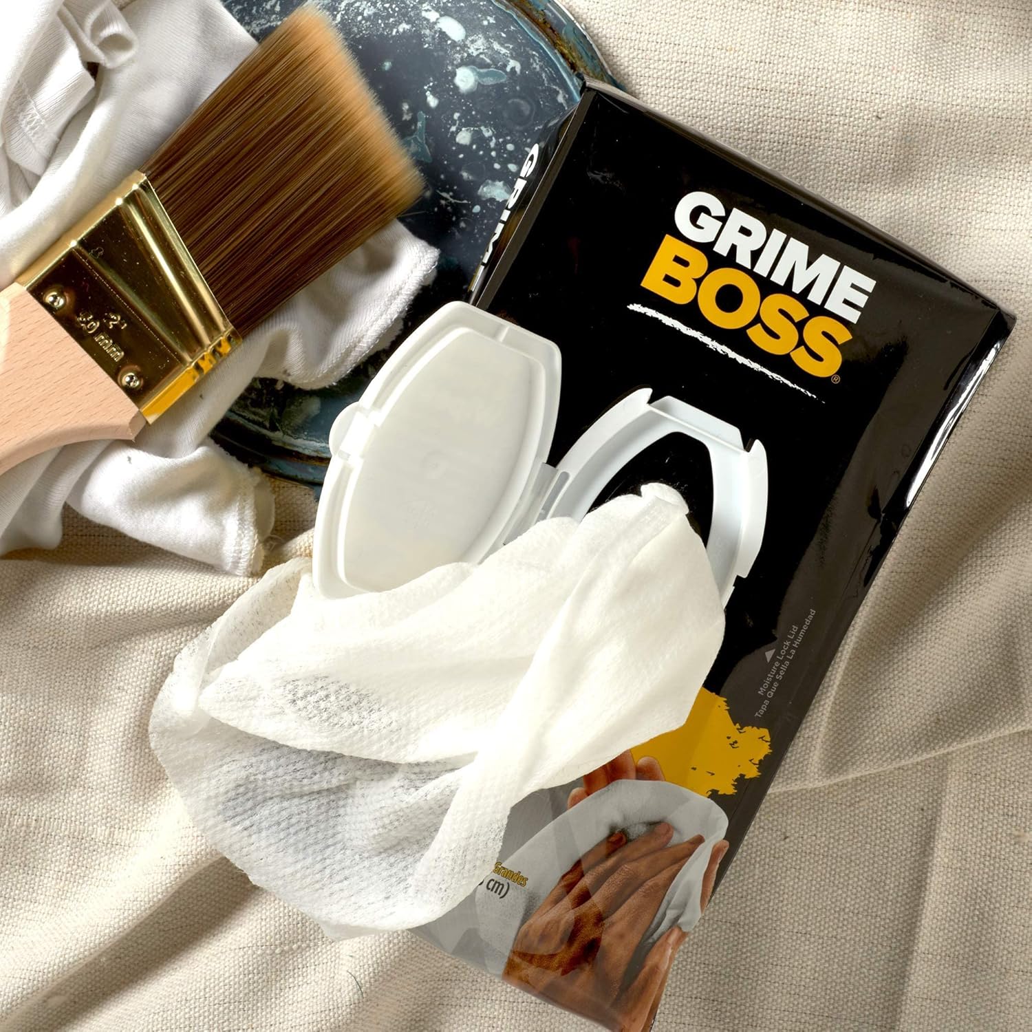 Grime Boss Heavy Duty Hand Cleaning Wipes, 60ct Pack of 8 Pack of 2