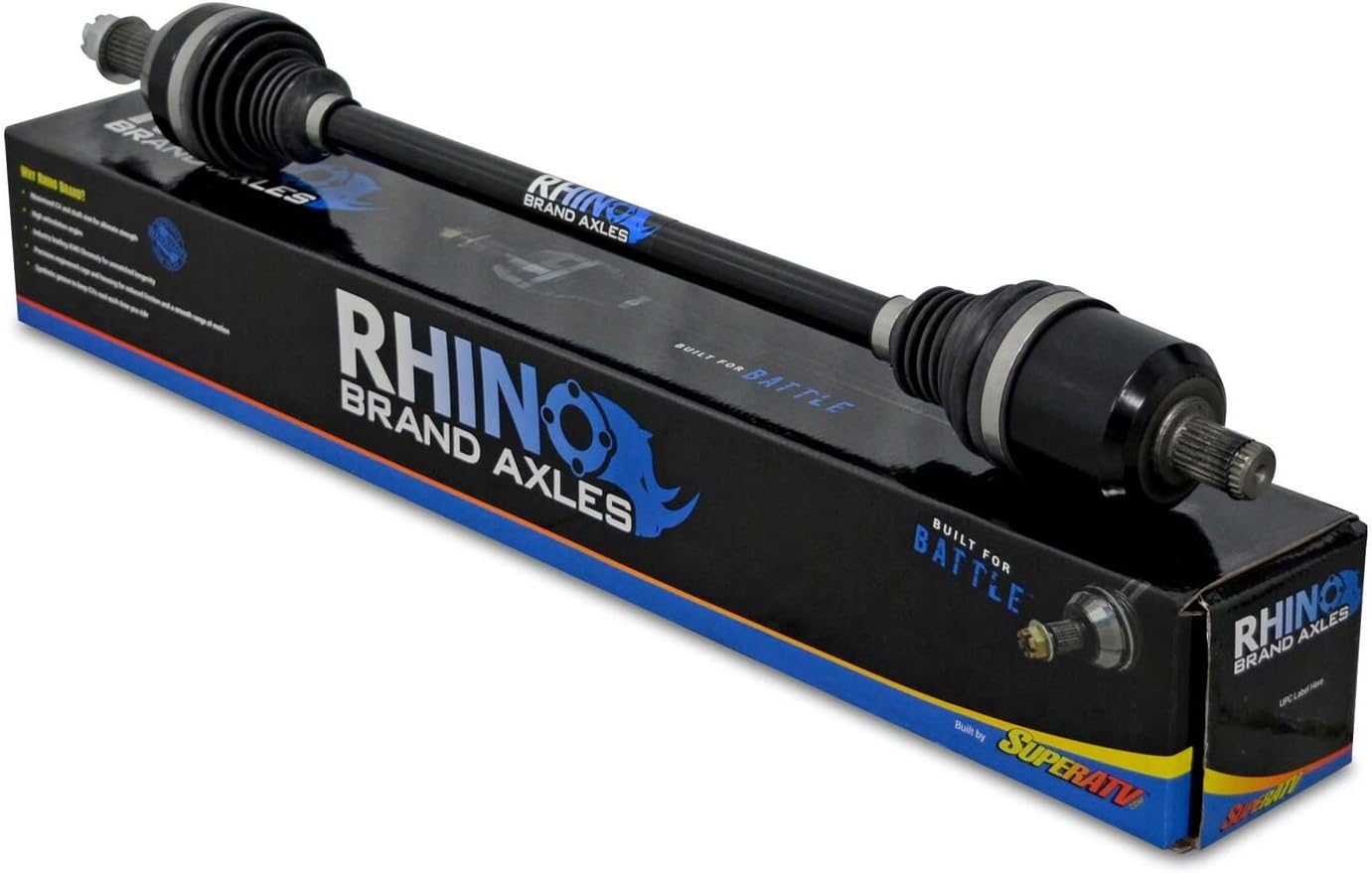 SuperATV Heavy Duty Rhino Brand for Kawasaki Teryx 800 4/750 4/800 (2012-2015) - Stock Length REAR Axle - Upgrade From Your OEM Axle!