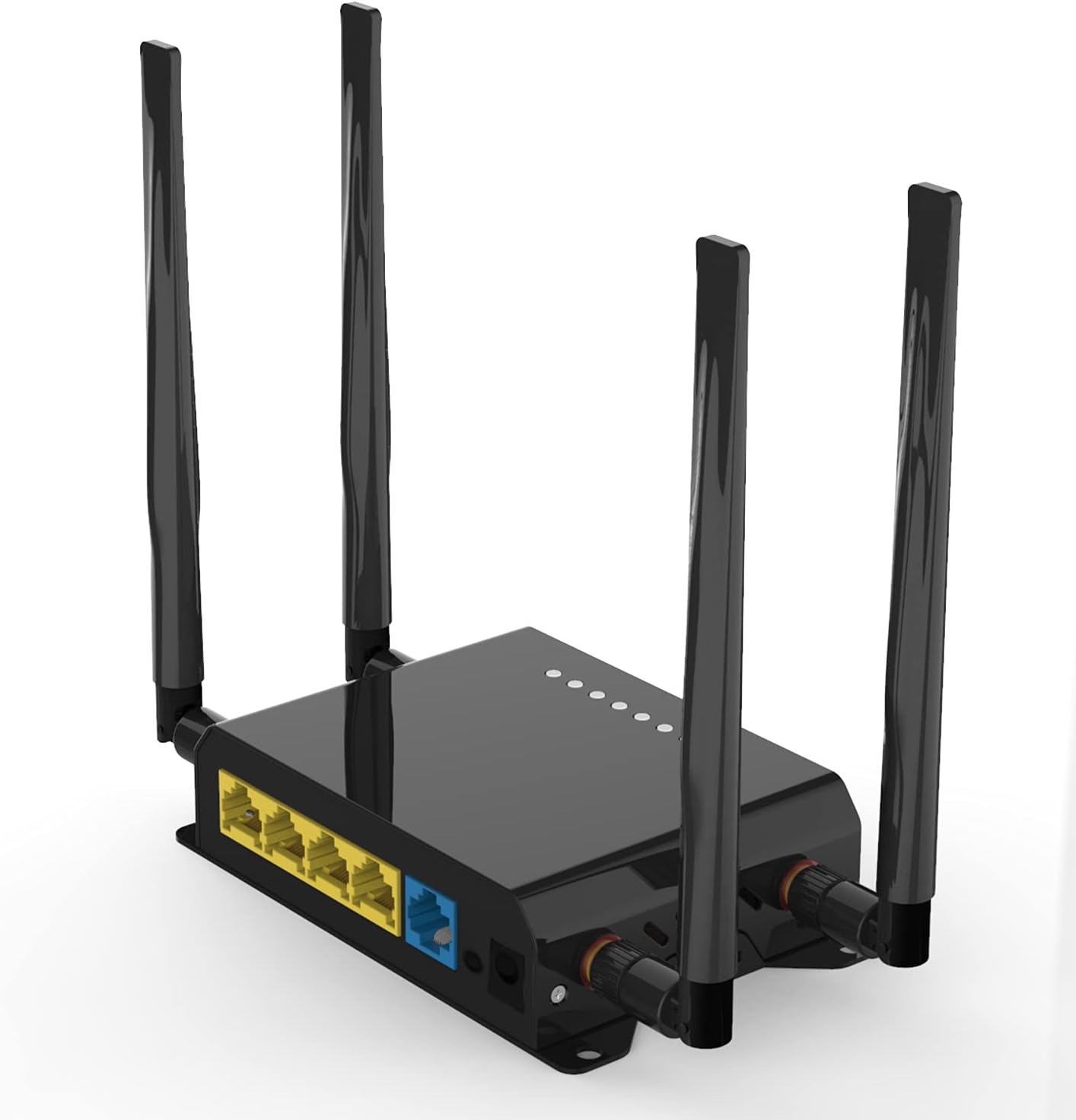 Zbtlink Wireless Router(WE826-T2),300 Mbps WiFi Router with Mini-PCIe Standard Interface,Industrial Grade Metal Case and Detachable External Antenna,USB 2.0 Port, TF Card Slot,SIM Card Slot Pack of 2