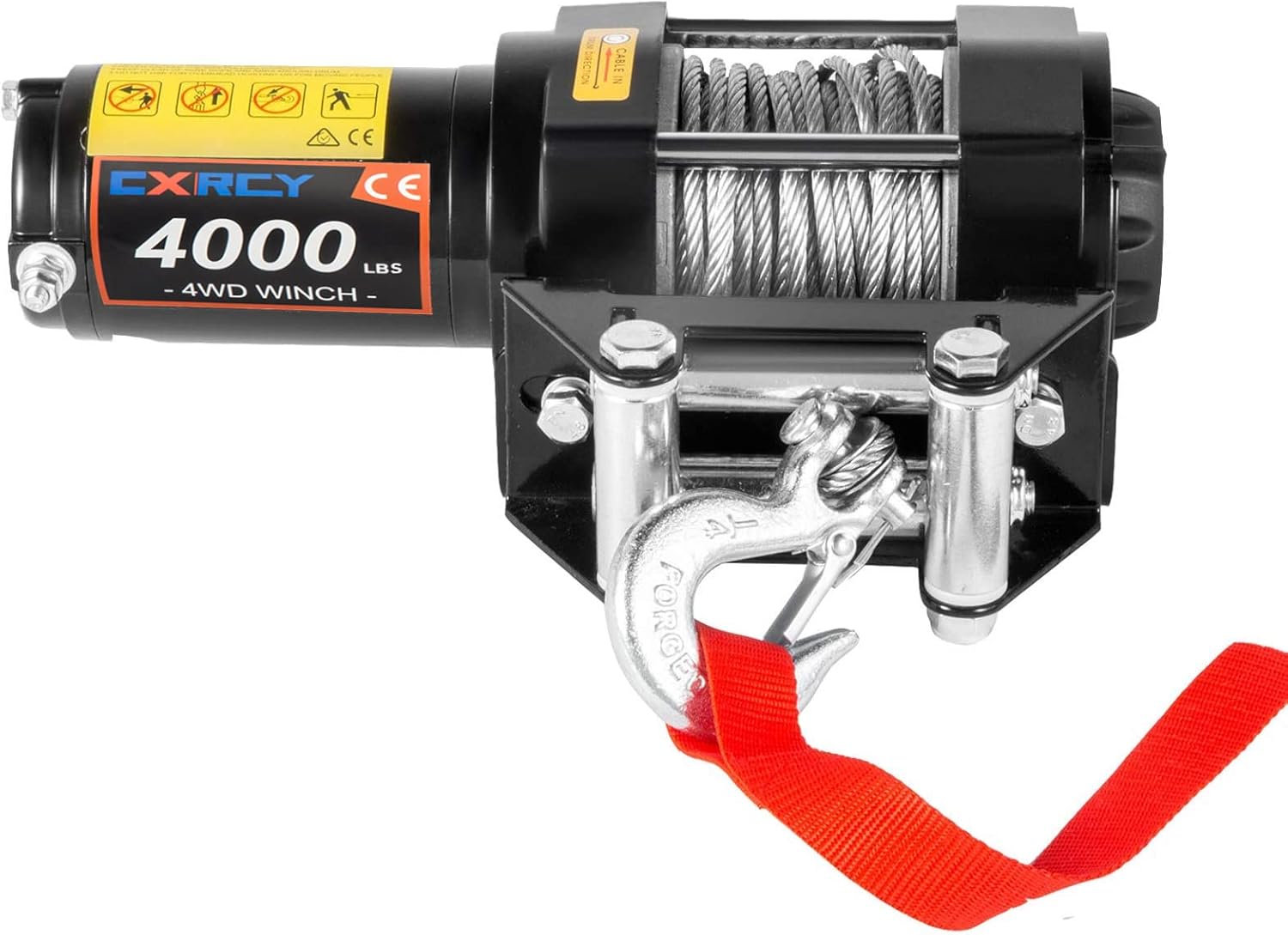 CXRCY 12V 4000 lbs Electric Winch Kits with 3/16