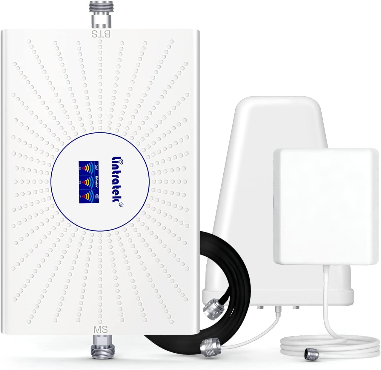 Lintratek Cell Phone Signal Booster for Home and Office Signal Amplifier 3G/4G LTE Repeater Support U.S. Carriers Verizon, AT&T, U.S. Cellular and More, FCC Approved (Band 2/4/5)