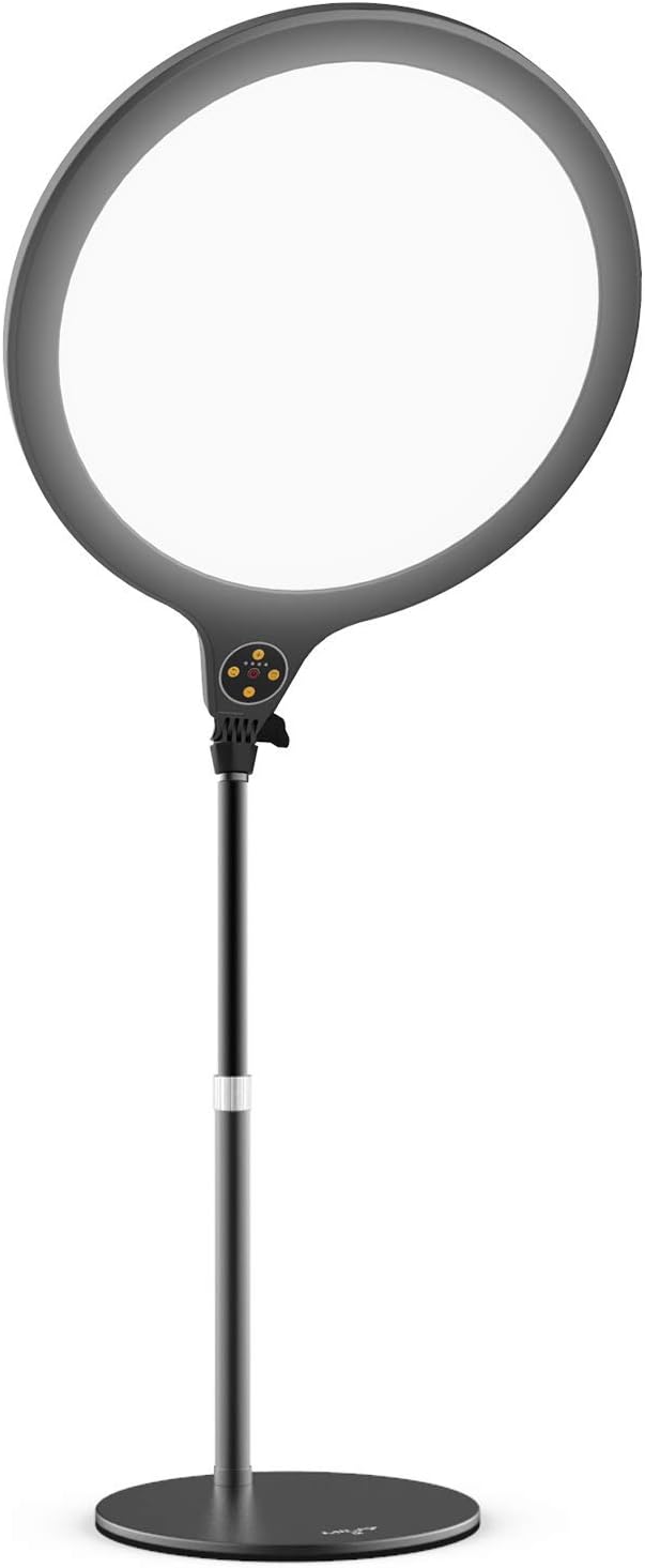 VIJIM Key Light w Extendable Desktop Stand, Multi-Layer Diffusion Technology, Brightness/Color Temperature Adjustable, LED Video Light Soft Panel for Streaming, Record Videos, Zoom Calls (K1) Pack of 2