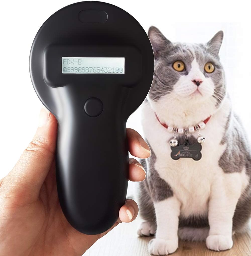 RexID Pet Microchip Scanner Supporting 10 Digit Chips and 15 Digit Chips,Stores up to 8000 Data Records