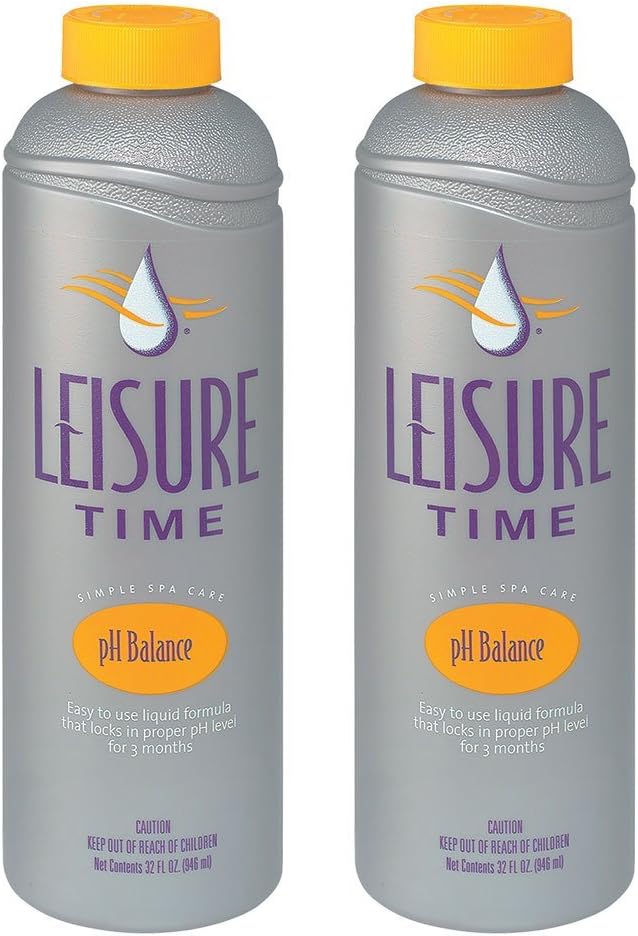 Leisure Time pHB-04 pH Balance for Spas and Hot Tubs (4 Pack), 1 quart Pack of 2