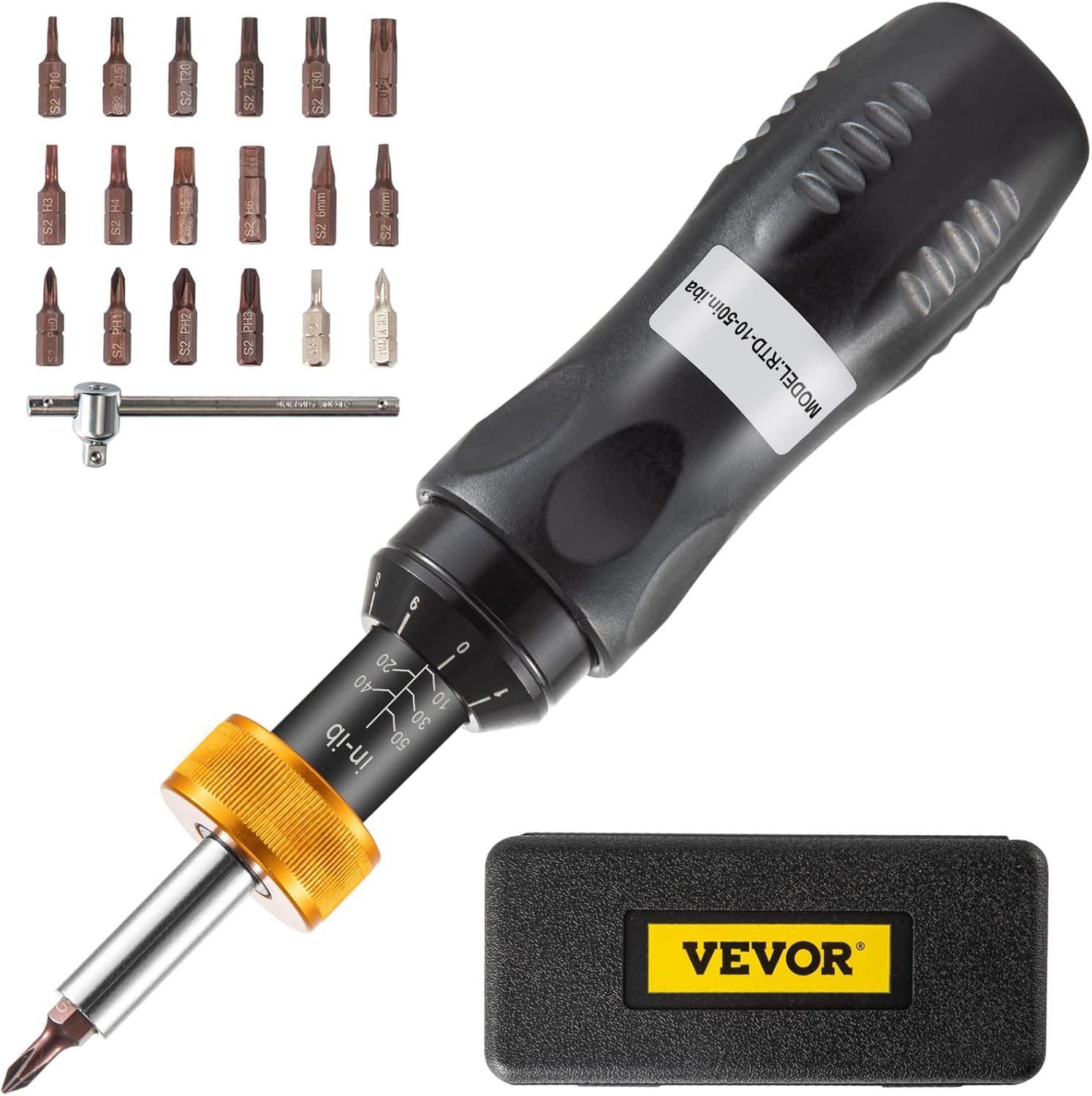 VEVOR Optics Torque Wrench Mounting Kit Handheld Torque Limiting Screwdriver 10-50 in-lbs-1in-lbs Pack of 2
