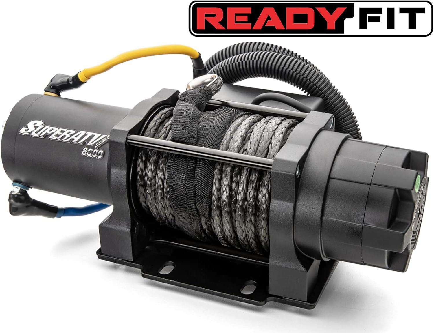 SuperATV 4500 LB Winch Compatible with 2016+ Honda Pioneer 1000/1000-5 / Deluxe | 2017+ Limited Edition | Ready-Fit Black Ops Winch | Honda Pioneer Winch Preassembled and Wired | 50' Remote Range