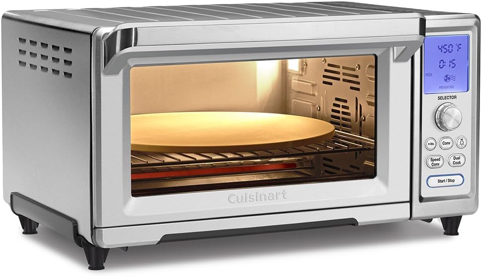 Cuisinart TOB-260N1 Chef's Convection Toaster Oven, Stainless Steel & Cast-Iron Double Burner, 11.5