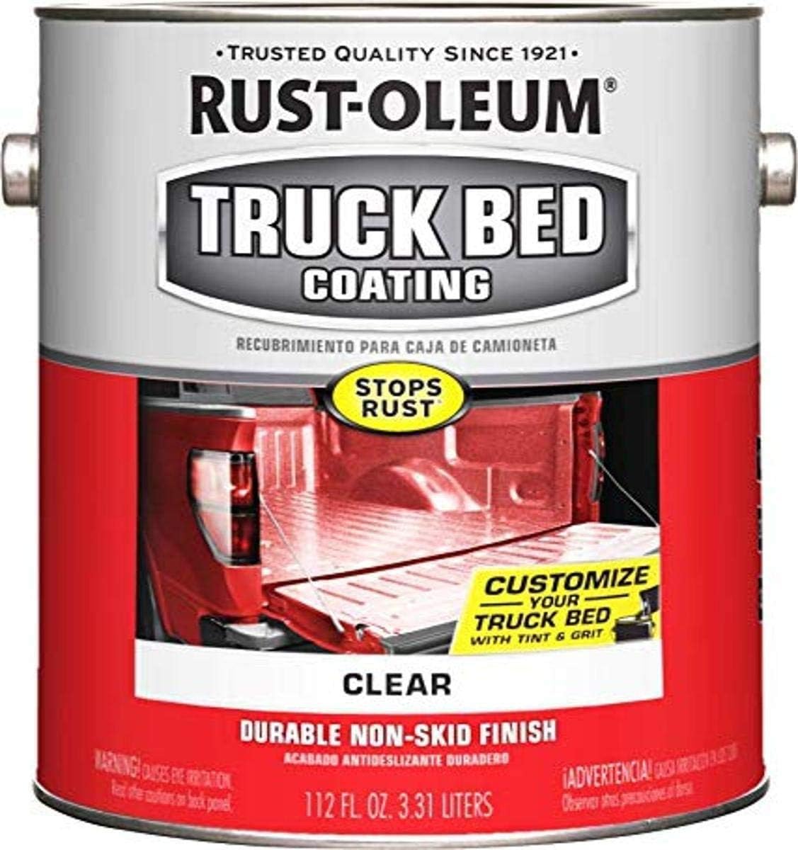 Rust-Oleum 342668 Automotive Truck Bed Coating, Quart, Black, 128 Fl Oz