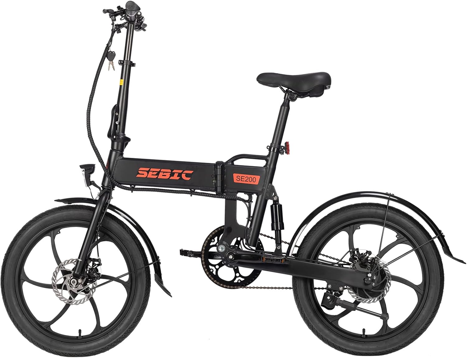SEBIC Folding Electric Bike, 350W Electric Road Bike for Adults and Teenagers with 20MPH, 20'' Electric Foldable Bike with 36V/7.5Ah Removable Battery, 3 Riding Modes & Pedal Assist & UL Certified