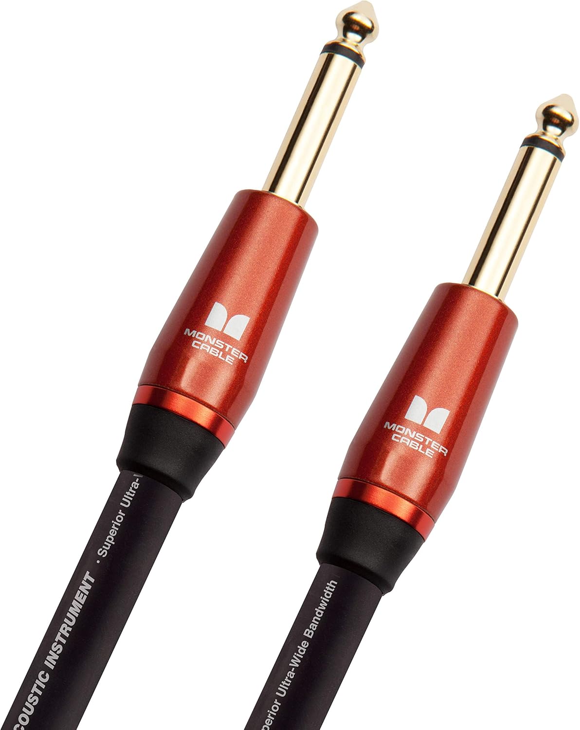 Monster Prolink Acoustic Instrument Cable - 12 ft - Straight to Straight Pack of 2