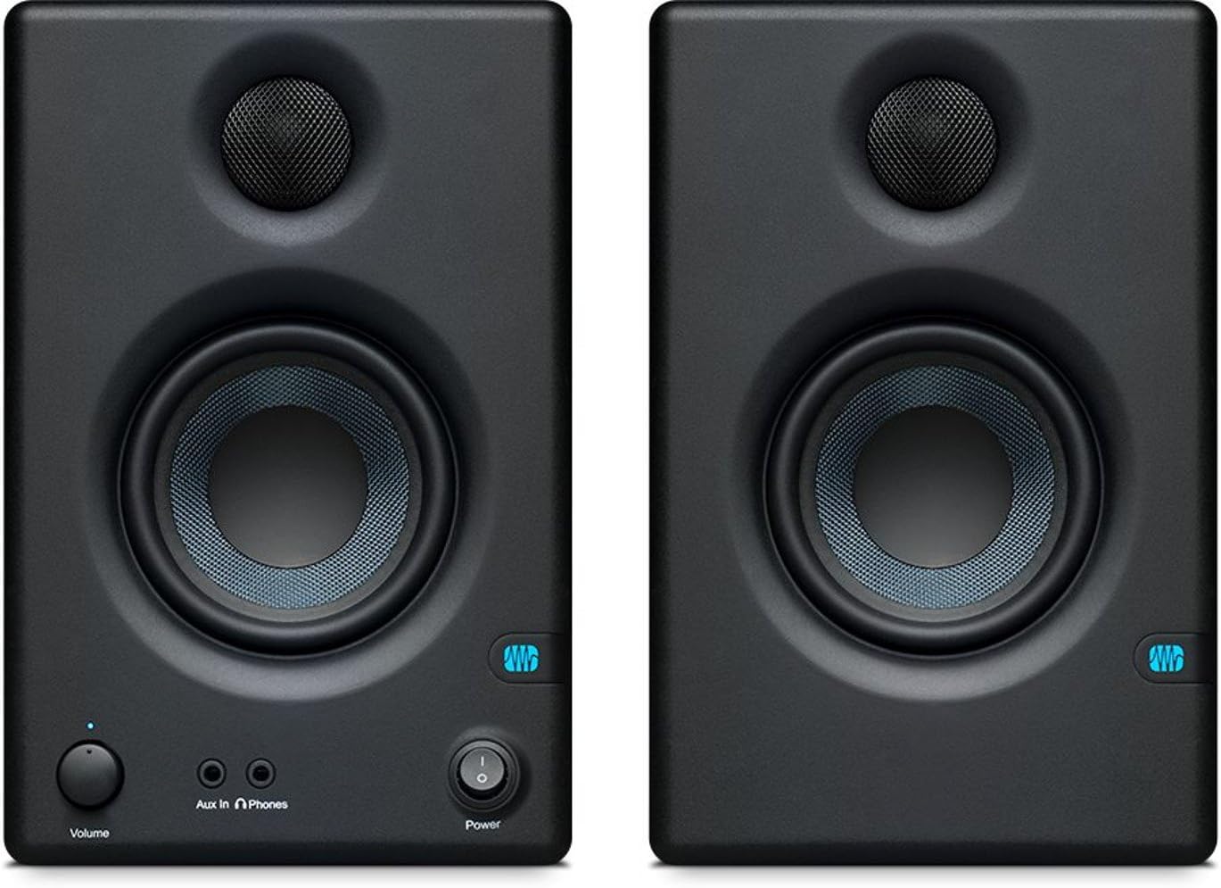 Presonus Eris-E3.5 Studio Monitors (Pair) with Full-Sized Headphones, Isolation Pads and Breakout Cable