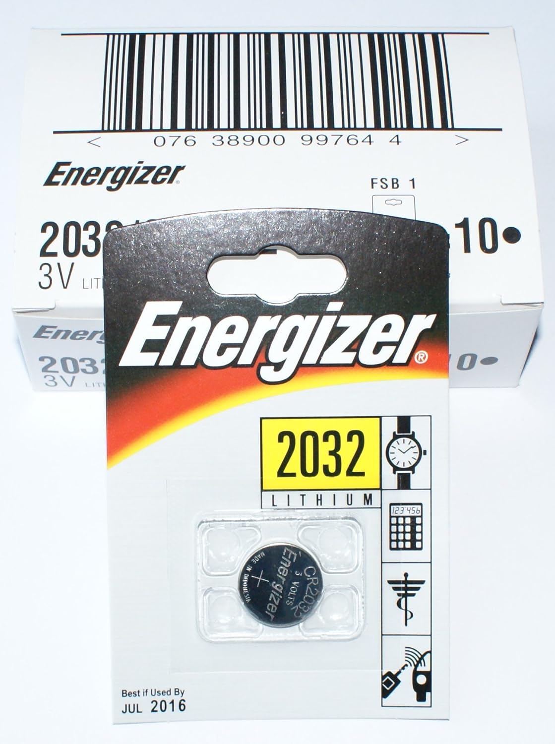 Pack of 100 Energizer ECR2032 3v Lithium Batteries Pack of 2