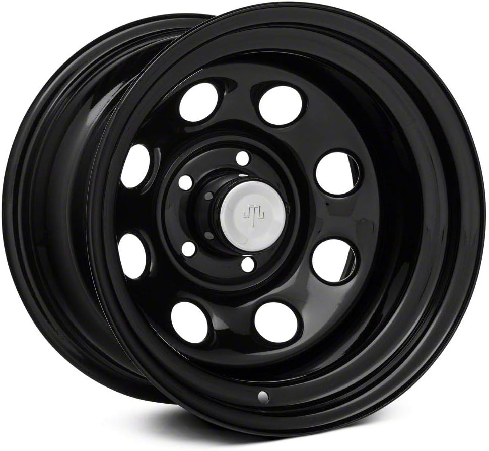 Mammoth 8 Black Steel Wheel; 15x10 Compatible with 87-95 Jeep Wrangler YJ