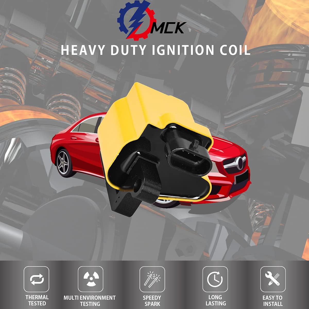 MCK 8pcs Premium Ignition Coil Pack Compatible With Cadillac Chevrolet GMC Hummer Workhorse Escalade Avalanche Silverado Suburban Savana Sierra Yukon XL 1999 2000 2001 2002-2007 5.3L 6.0L 4.8L UF271