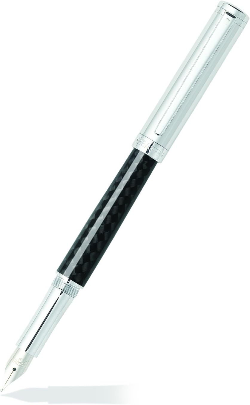 Sheaffer Intensity Engraved Chrome Ballpoint Pen with Chrome Cap and Trim Pack of 2