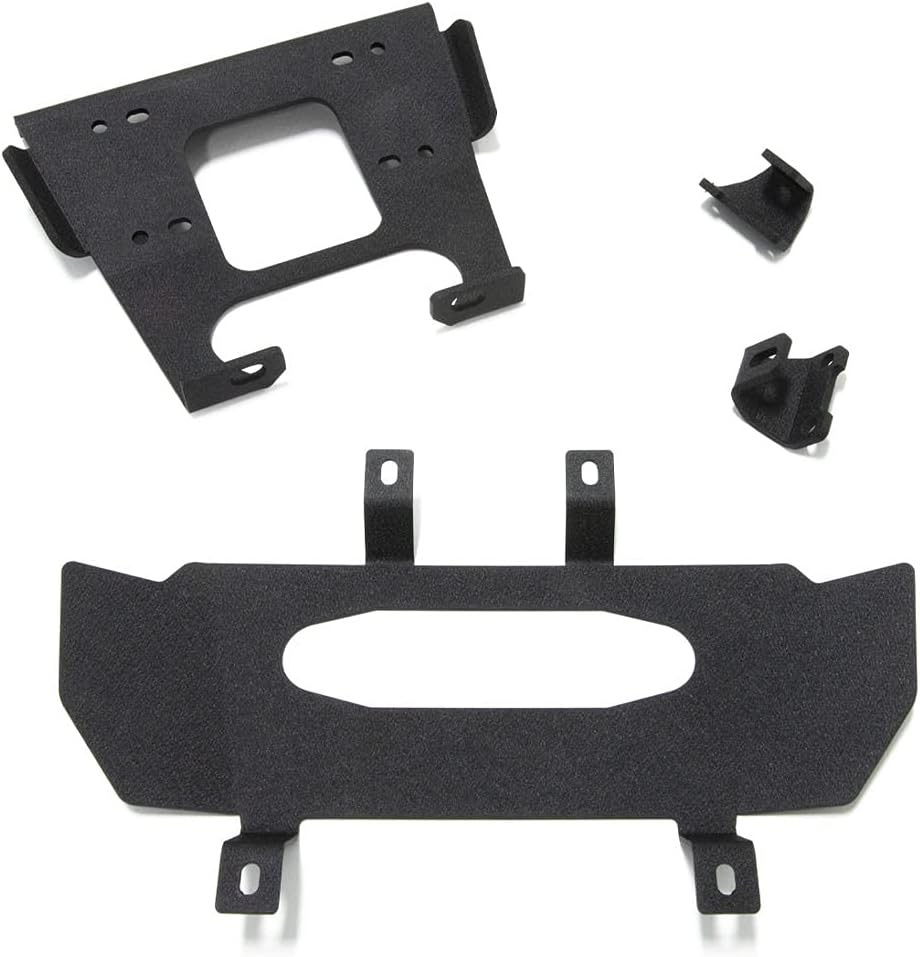 SuperATV Heavy Duty Winch Mounting Plate for 2021+ Polaris RZR Trail 900 / S 900 / S 1000 | 3/16