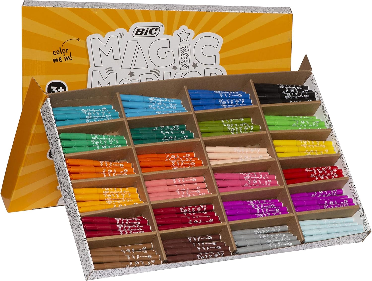 BIC Easy Hold XL Magic Marker, Assorted Colors, 220-Count Pack of 2