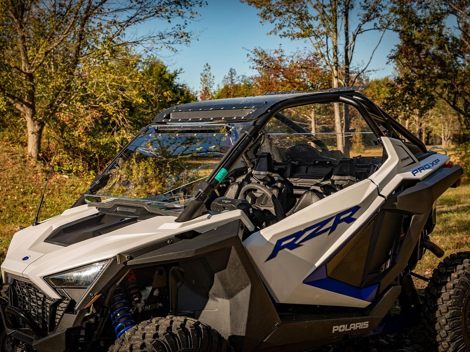 SuperATV Heavy-Duty Scratch Resistant Vented Full Windshield for 2020+ Polaris RZR PRO XP / XP 4 | 1/4