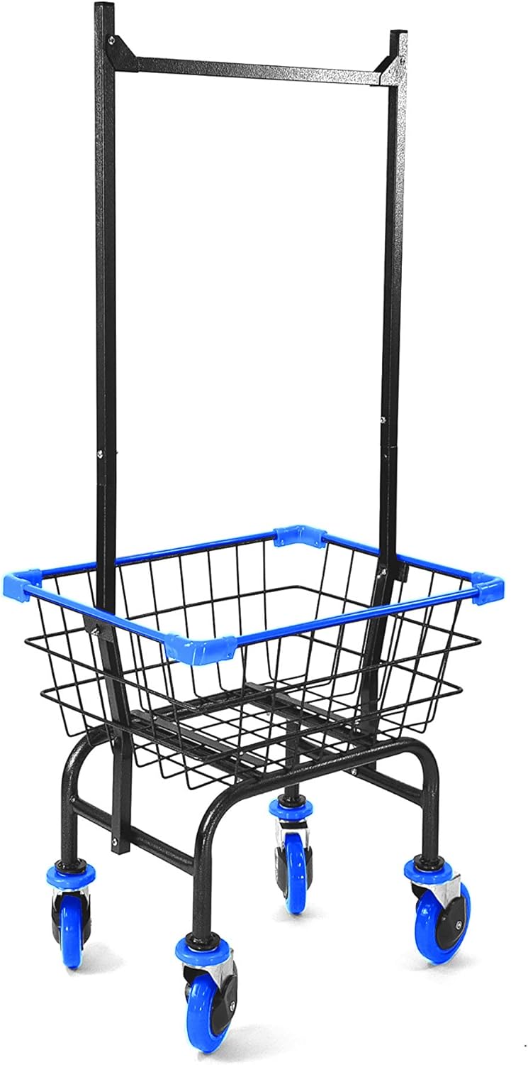 Compact Utility Mini Cart (Jelly) with U- Handle (Gray-Red) (RED)