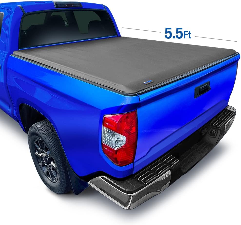 Tyger Auto T3 Soft Tri-Fold Truck Bed Tonneau Cover Compatible with 2014-2021 Toyota Tundra (Does Not Fit Trail Special Edition with Storage Boxes) | Fleetside 6.5' Bed (78