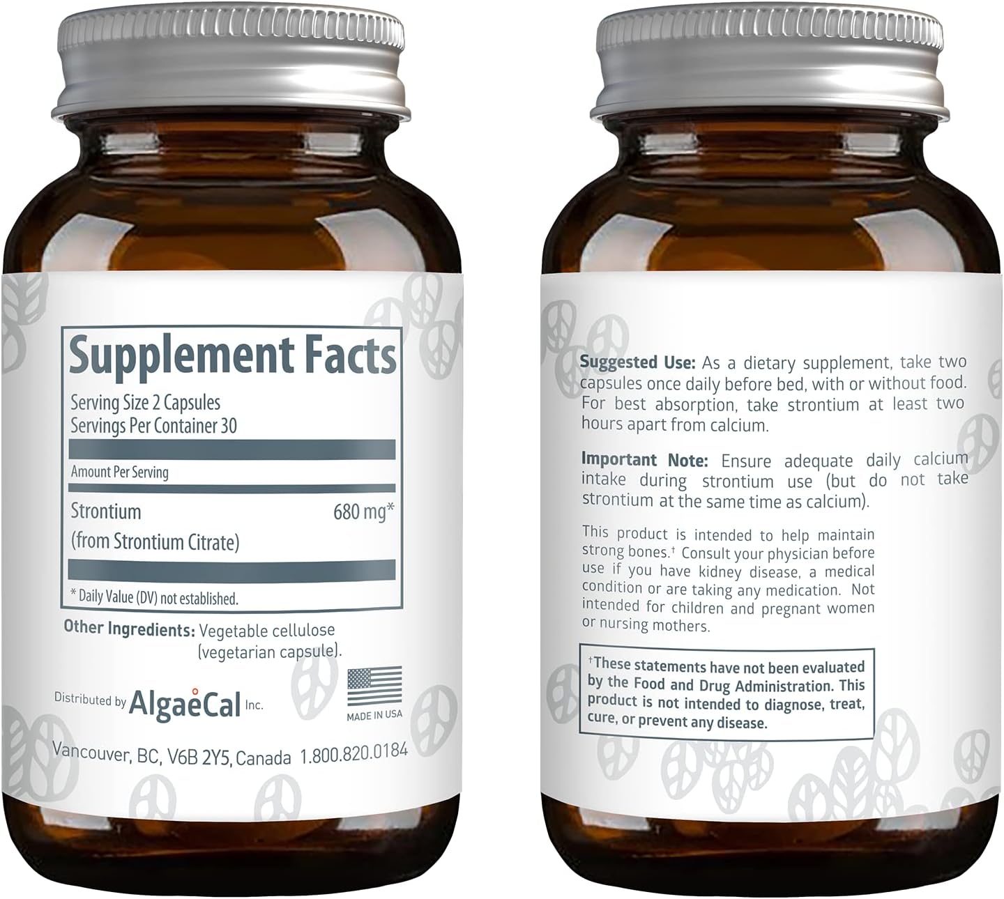 Strontium Boost – Natural Strontium Citrate Supplement (3 Bottles)