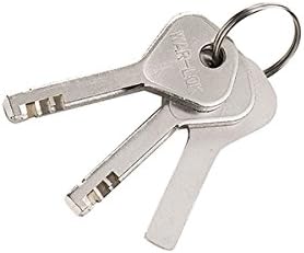 WL-8033 Heavy Duty Padlock Chrome Plated, Extruded Brass 2-1/20″ Wide, Hardened Boron Steel Shackle Pack of 2