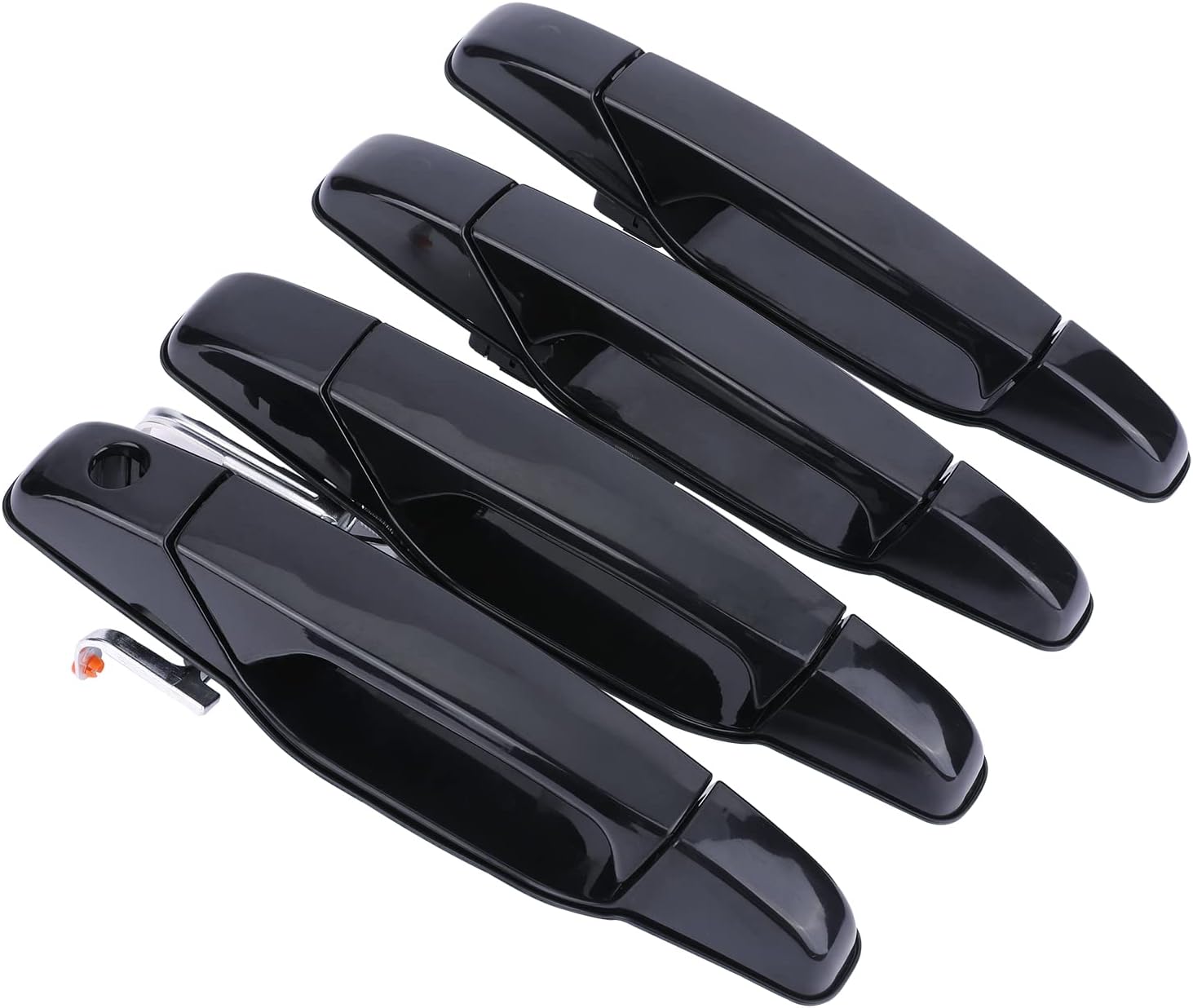 Exterior Door Handle Chrome Set of 4 - Compatible with Chevy, Cadillac & GMC Vehicles - 2007-2014 Silverado, Tahoe, Escalade, Sierra, Yukon, Avalanche - Replaces 15915659, 22738721, 22738722 Pack of 2