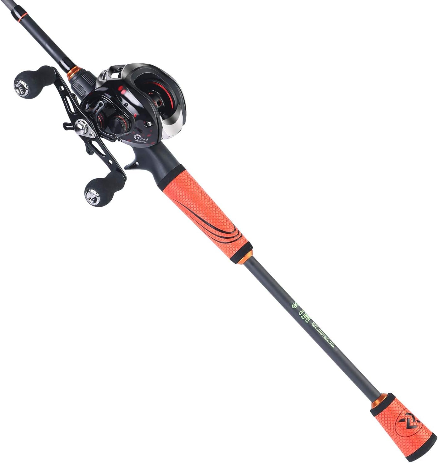 Sougayilang Ultralight Fishing Rod Reel Combos Portable Light Weight High Carbon 4 Pc Baitcaster Fishing Pole with Baitcasting Reel