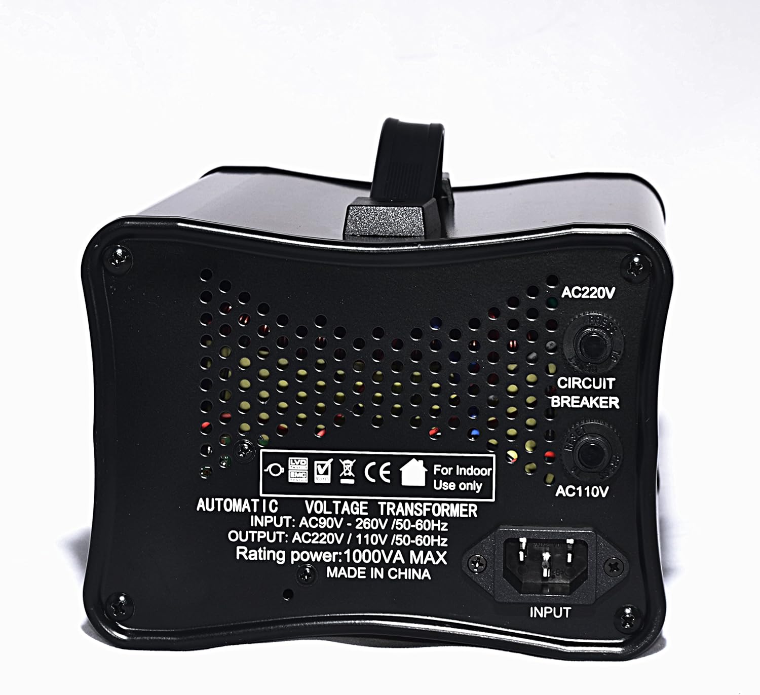 LiteFuze convertingbox 1000-Black 1000 Watt Auto Voltage Converter Transformer - Light Weight - Step Up/Down [5-Years Warranty]