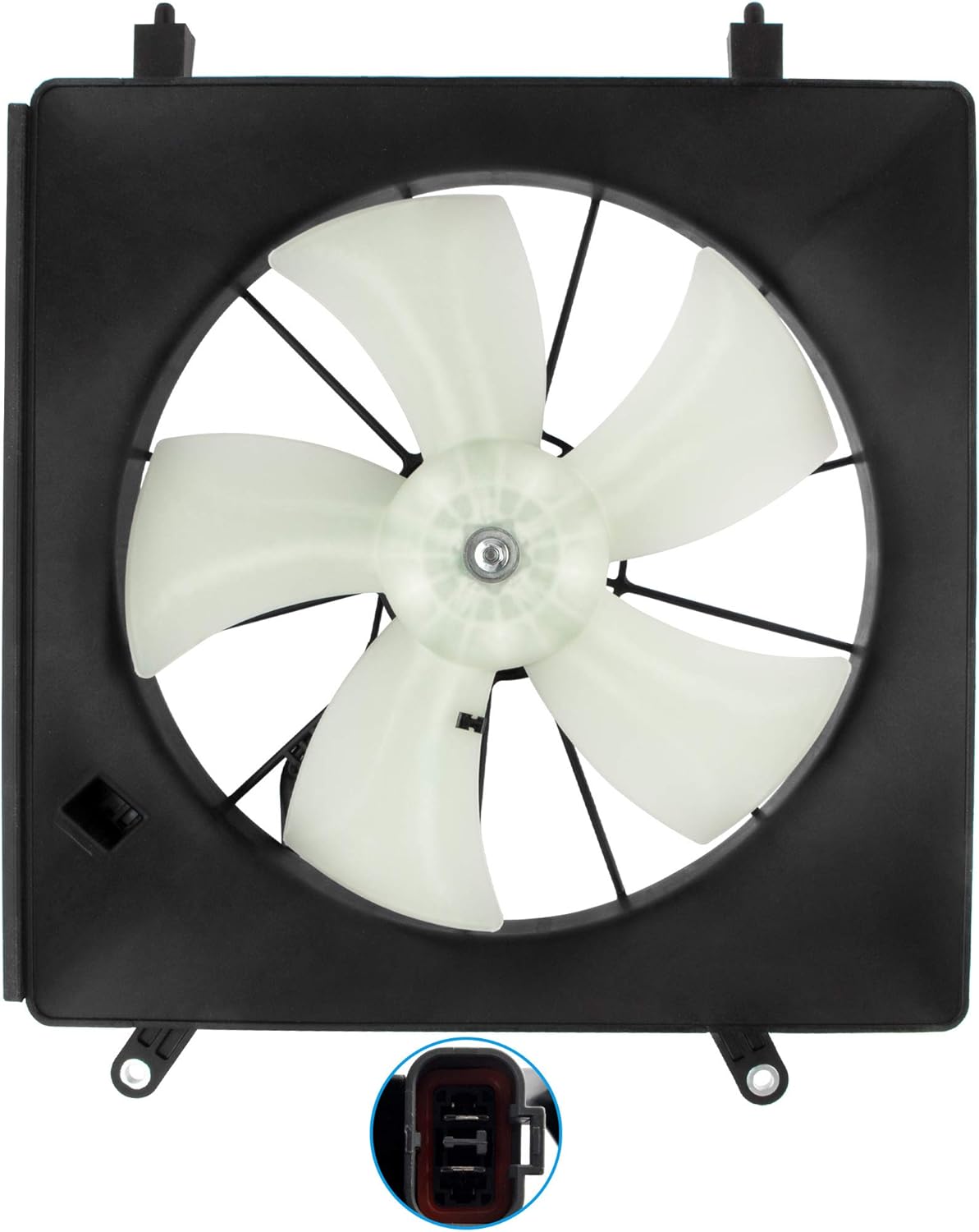 BOXI 620-232 Driver Side Left Radiator Cooling Fan Assembly Replacement for 2003 2004 2005 2006 2007 2008 Honda Element / 2002 2003 2004 2005 2006 Honda CR-V (Replaces 19015PNB003) Pack of 2