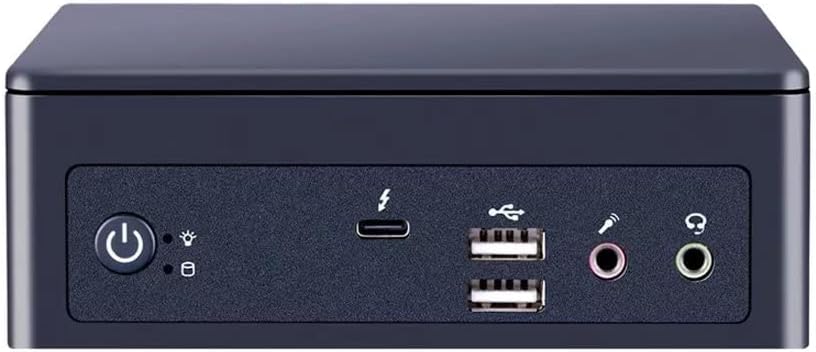 11th Gen Desktop Small Computer Core i7 1165G7,Barebone,Dual HDMI,MiniDP,Triple Video Output,Type-C,Thunderbolt 4.0,M.2 WiFi,BT,Gigabit LAN,6xUSB,Mini PC Windows 11 Ready,Build-in Fan