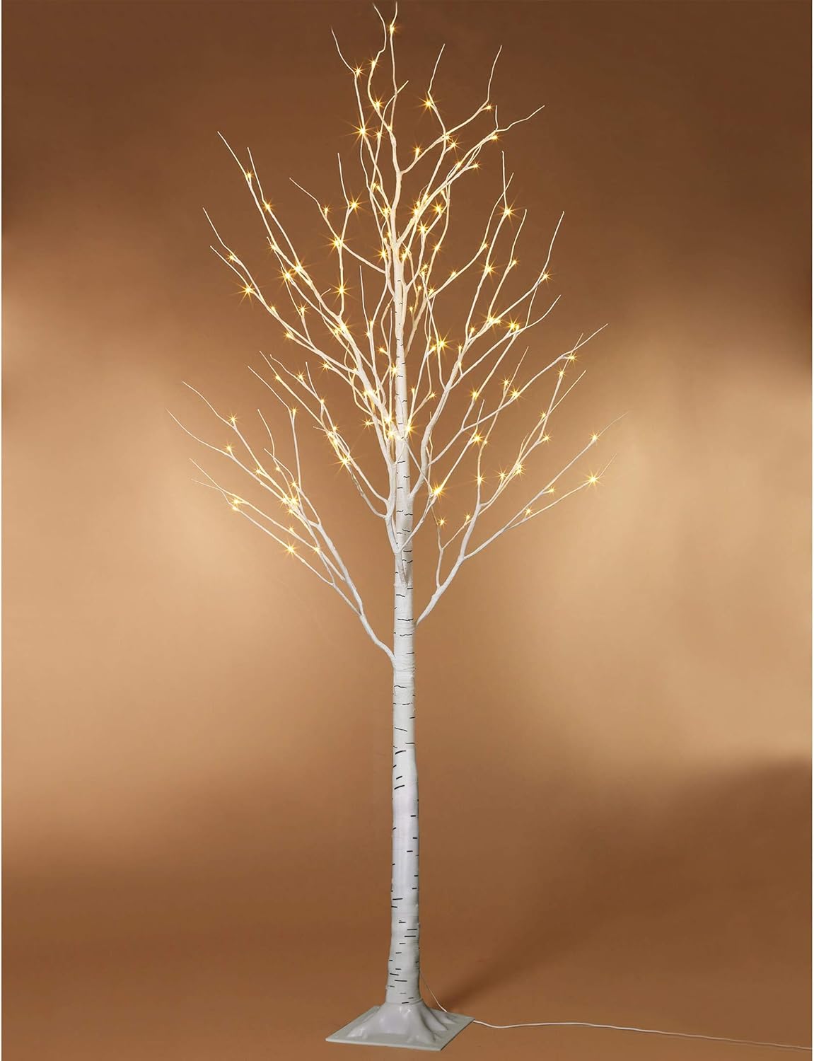 Twinkle Star Lighted Birch Tree 6 Feet 96 LED for Home Wedding Festival Party Christmas Decoration Pack of 2