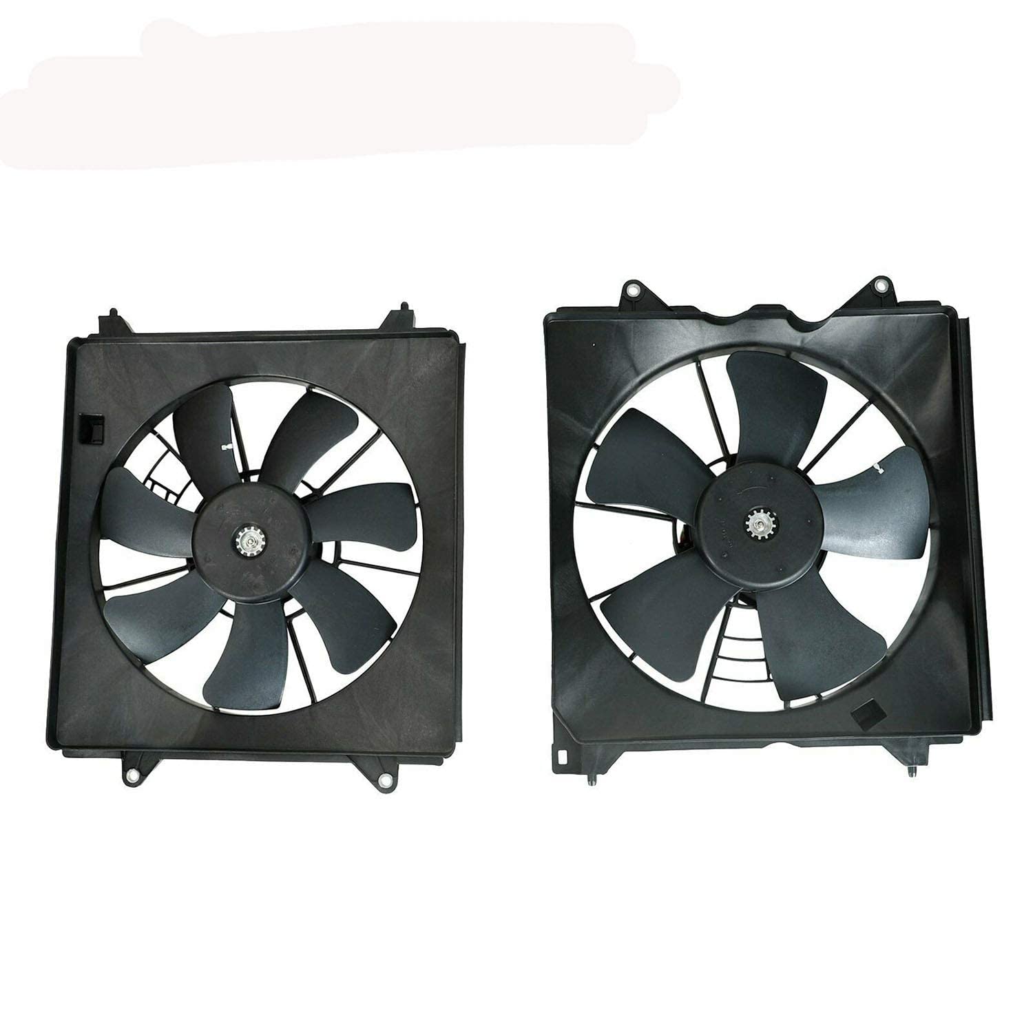 frperce 1 Pair AC Cooling Radiator Fan Assembly Left and Right Side 7+5 Blades Compatible with 2008-2012 Accord #HO3113123, 611130, 621-357,HO3115142, 601130,621-356 Pack of 2