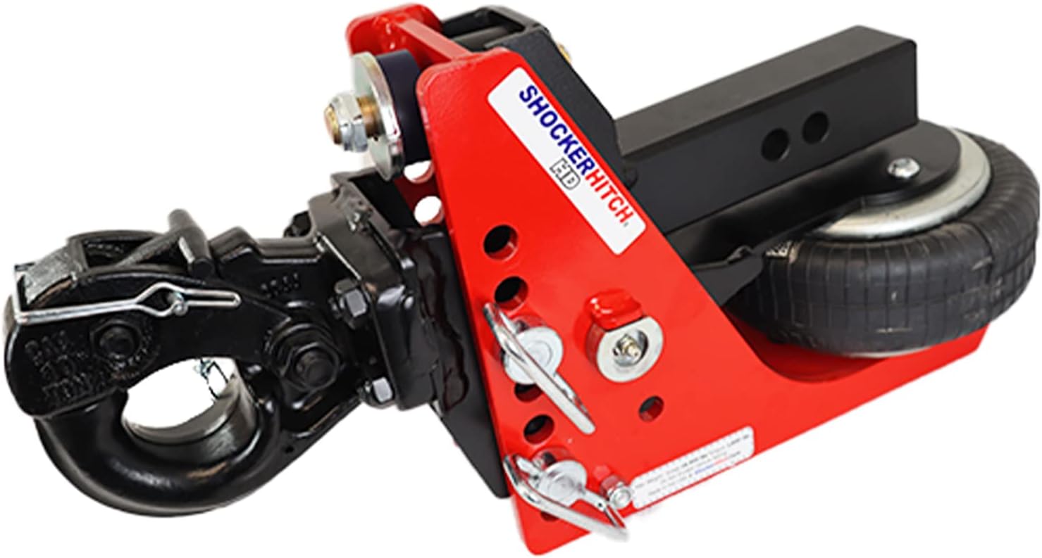 Shocker HD Air Pintle Hitch, Fits 3