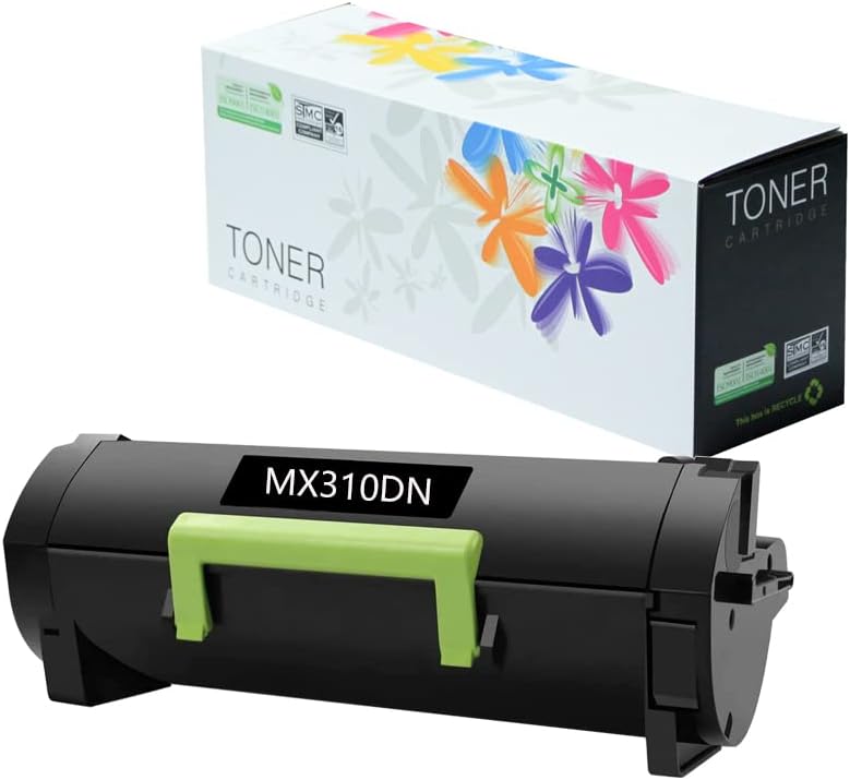 EF Products 60F1H00 Replacement for Lexmark MX310 MX410 MX510 MX511 MX610 MX611 Toner Cartridge ( BK 10,000 Pages) Pack of 2