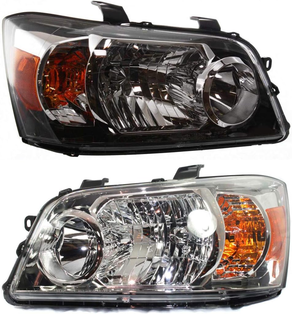 KarParts360: For 2007 Toyota Highlander Headlight Assembly Pair Driver and Passenger Side For TO2518111 TO2519111