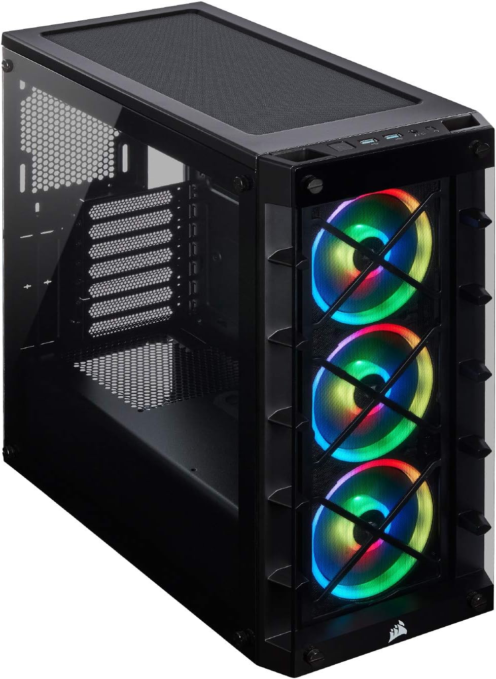 Corsair iCUE 465X RGB Mid-Tower ATX Smart Case, White (CC-9011189-WW)