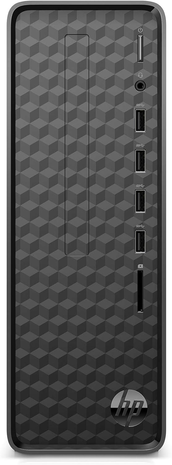 HP - S01-aF0011 Slim Desktop, AMD Athlon Silver 3050U, 4GB RAM, 256 GB SSD, Windows 10 Home (S01-aF0011, Black) Jet Black