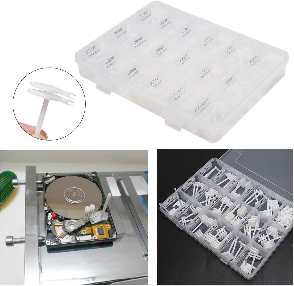 Hard Disk Repair Kits, Magnetic Head Change Kit,99pcs Hard Disk Magnetic Head Changing Tool,Hard Drive Repair Head Replacement Tools