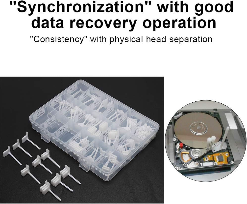 Hard Disk Repair Kits, Magnetic Head Change Kit,99pcs Hard Disk Magnetic Head Changing Tool,Hard Drive Repair Head Replacement Tools