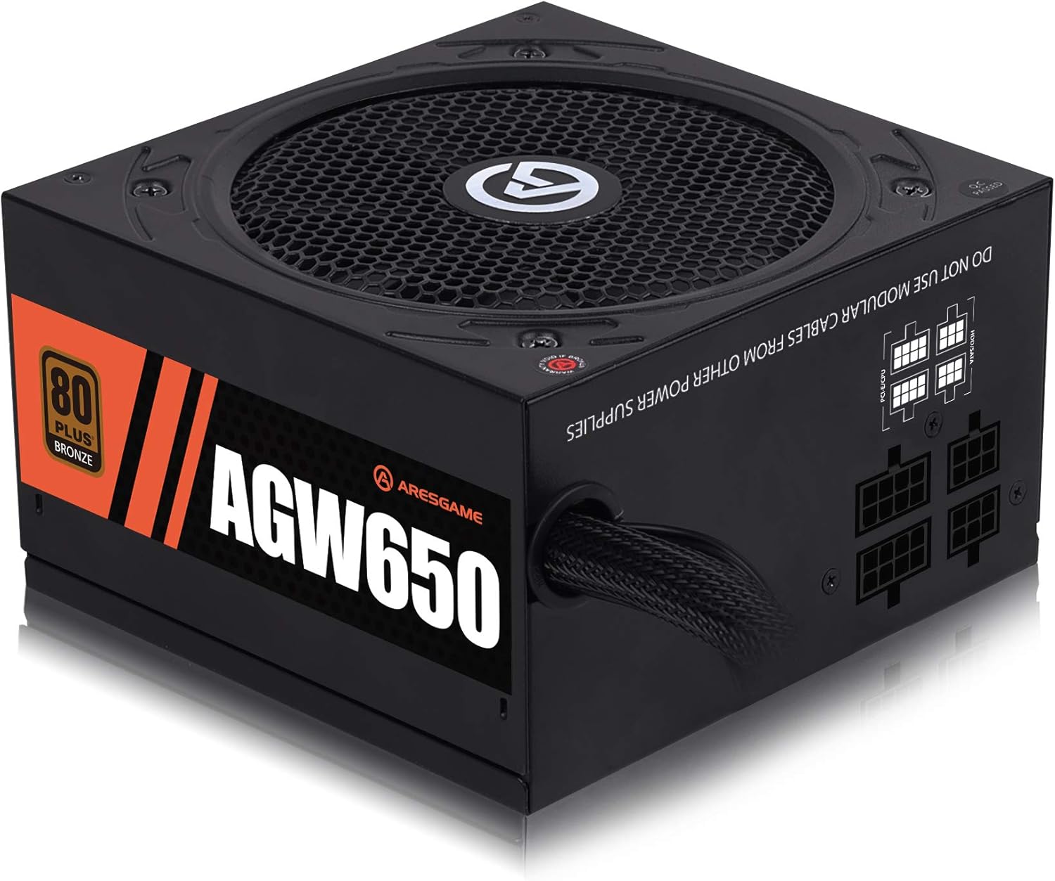 ARESGAME 550W Power Supply 80Plus Bronze PSU Non-Modular Pack of 2