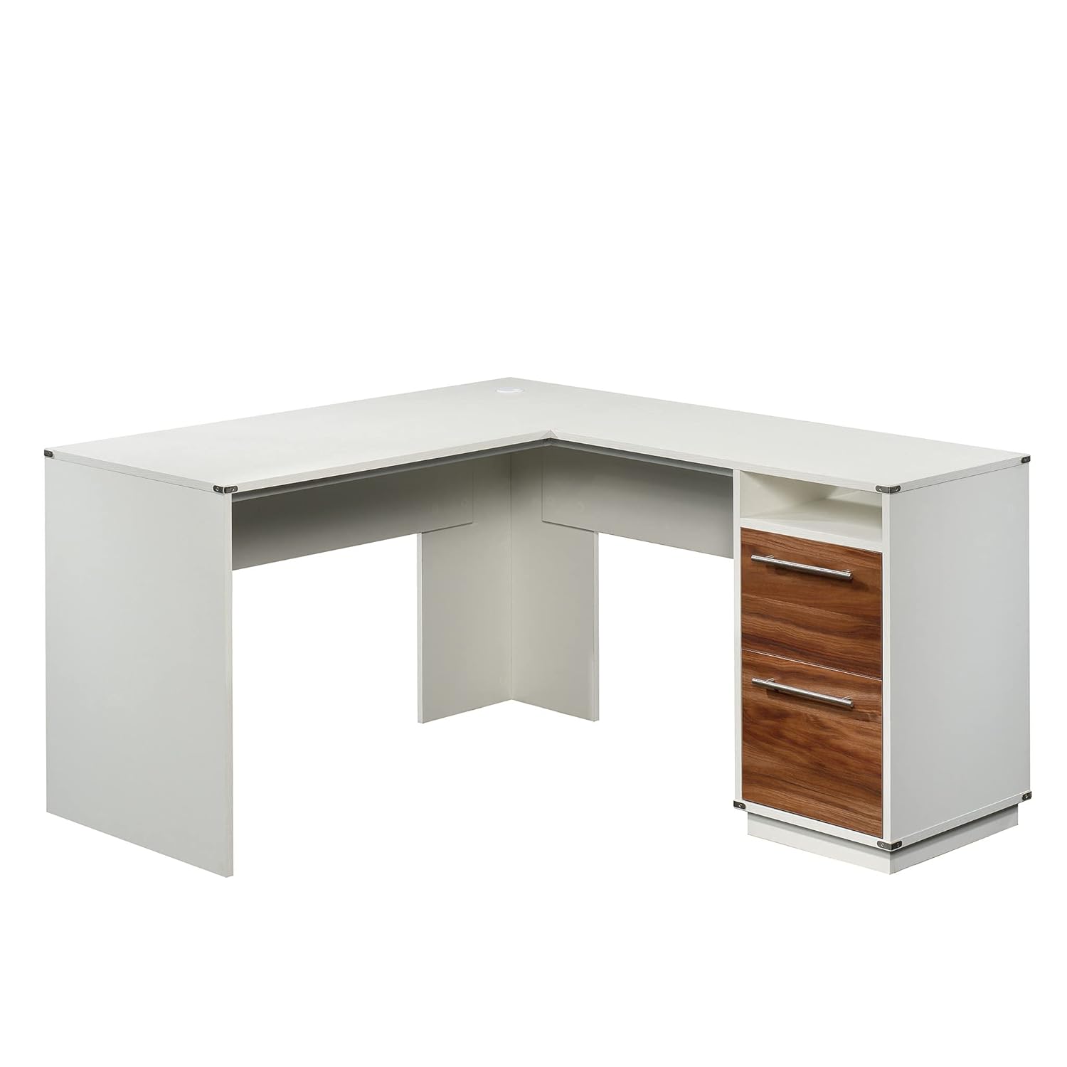 Sauder Vista Key L-Desk, L: 59.65