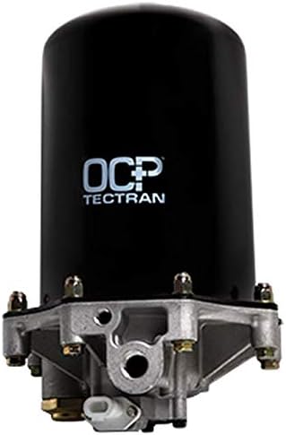 Tectran 12V Model 9 Air Dryer with Bracket | Oil Coalescing Plus Cartridge | Long Purge Cycle | Soft Seal Purge Valve | Long Life Extends Maintenance Intervals | Semi Air Treatment