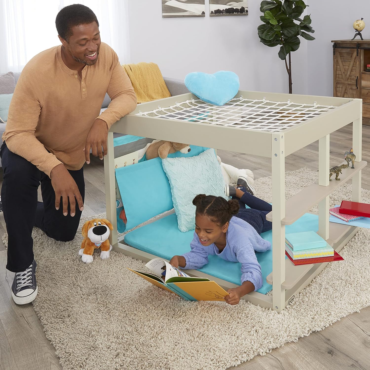 Little Tikes® Wood Furniture Read & Dream Nap Nook, Indoor Tent Playhouse for Kids