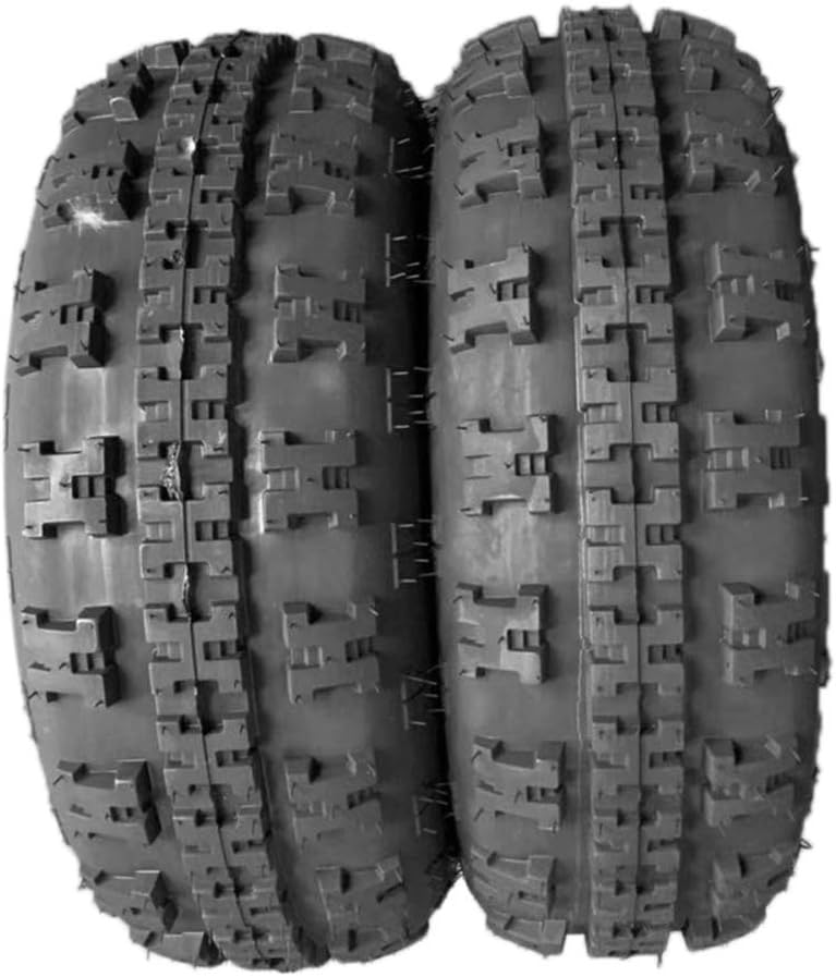 Motorhot Set of 2 ATV Tires 21X7-10 4 Ply Sport Front UTV Tire 21-7-10 21x7x10 ATV UTV Knobby Sport Tires Pack of 2