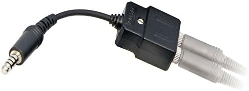 Airplane/GA to Helicopter Headset Adapter Pack of 2