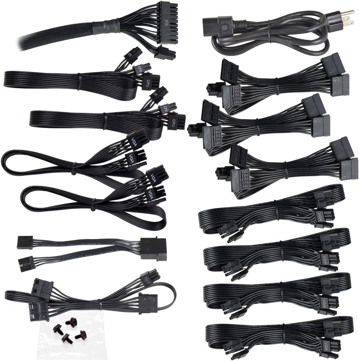 EVGA 210-GQ-1000-V1,1000 GQ, 80+ GOLD 1000W, Semi Modular, EVGA ECO Mode, 5 Year Warranty, Power Supply,Black