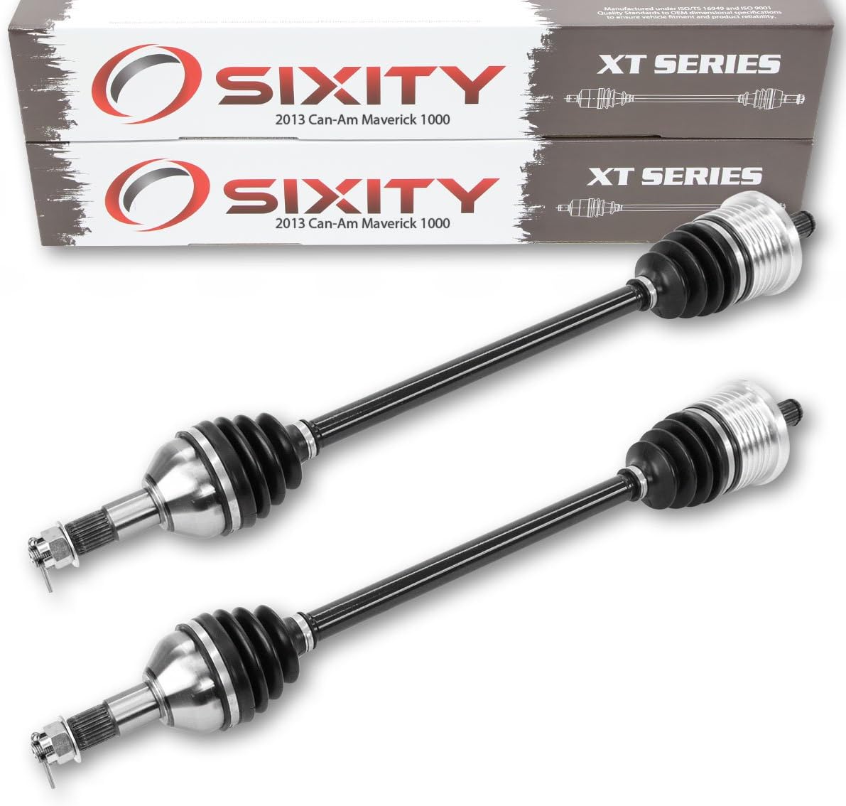 2013 for Can-Am Maverick 1000 4X4 Rear Left Right Axles XT Pair Back Driver Passenger Complete Side