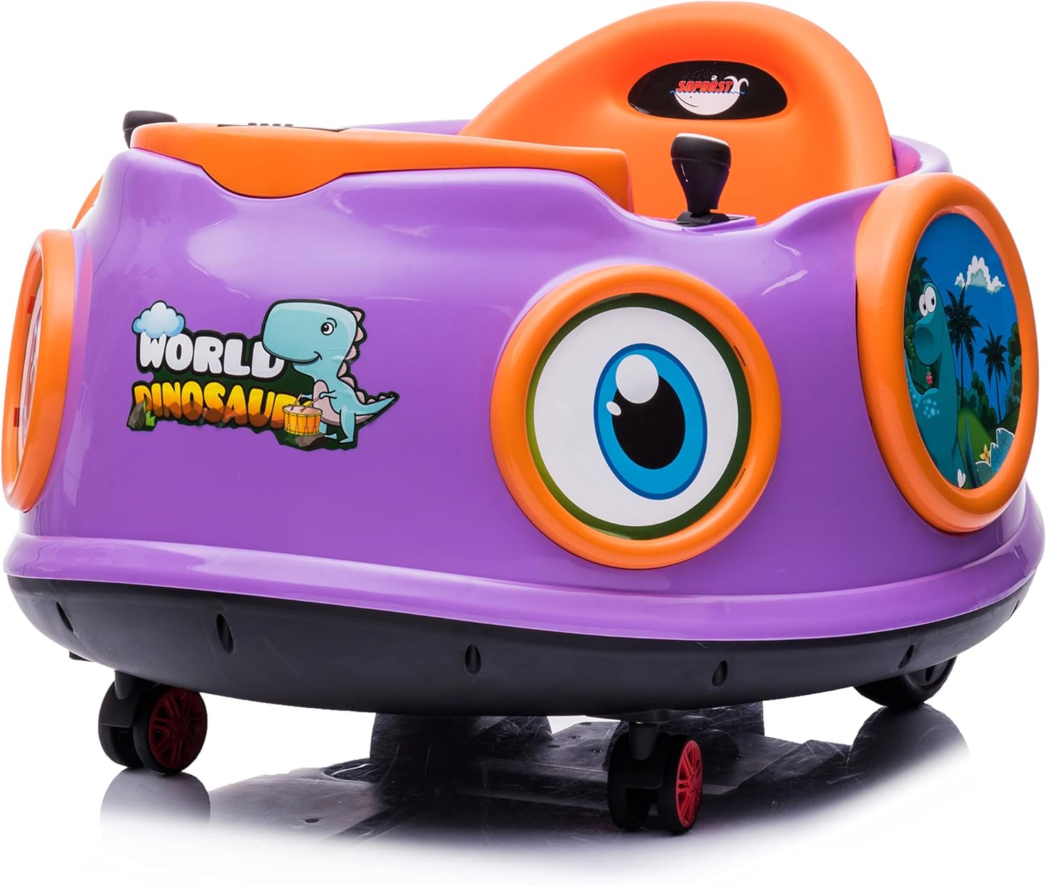 sopbost Kids Ride On Bumper Car with Remote Control Ride On Toy Car 6V Battery Operated Ride On Car Electric Ride-On Toys for Toddler Boy Girl, Music Play, 360 Spin, Purple