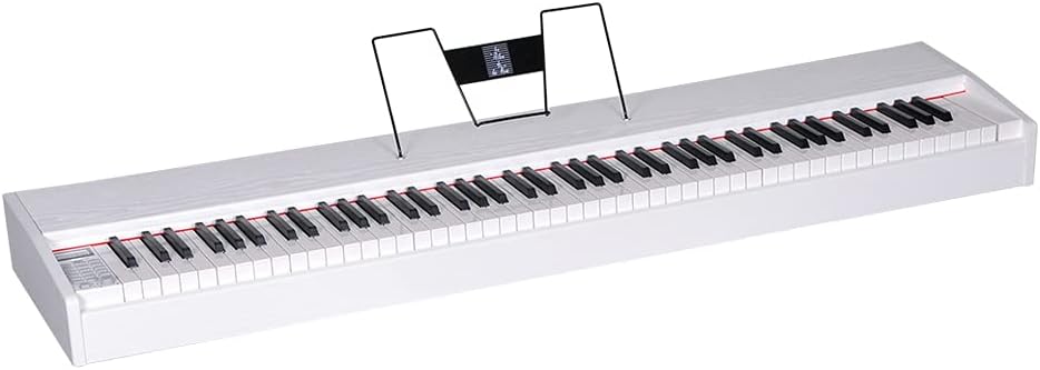 LES AILES DE LA VOIX 88 Key Digital Piano Electric Piano Portable Piano for Beginner Adults with Standard Keys,Sustain Pedal,Power Adapter,Headphone(without X stand)